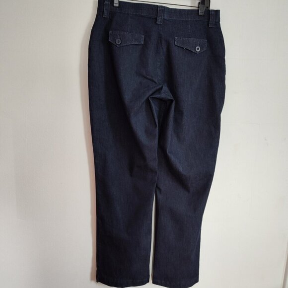 Ladies SZ 12M Lee Relaxed Fit All Day Blue Jean - Picture 2 of 4